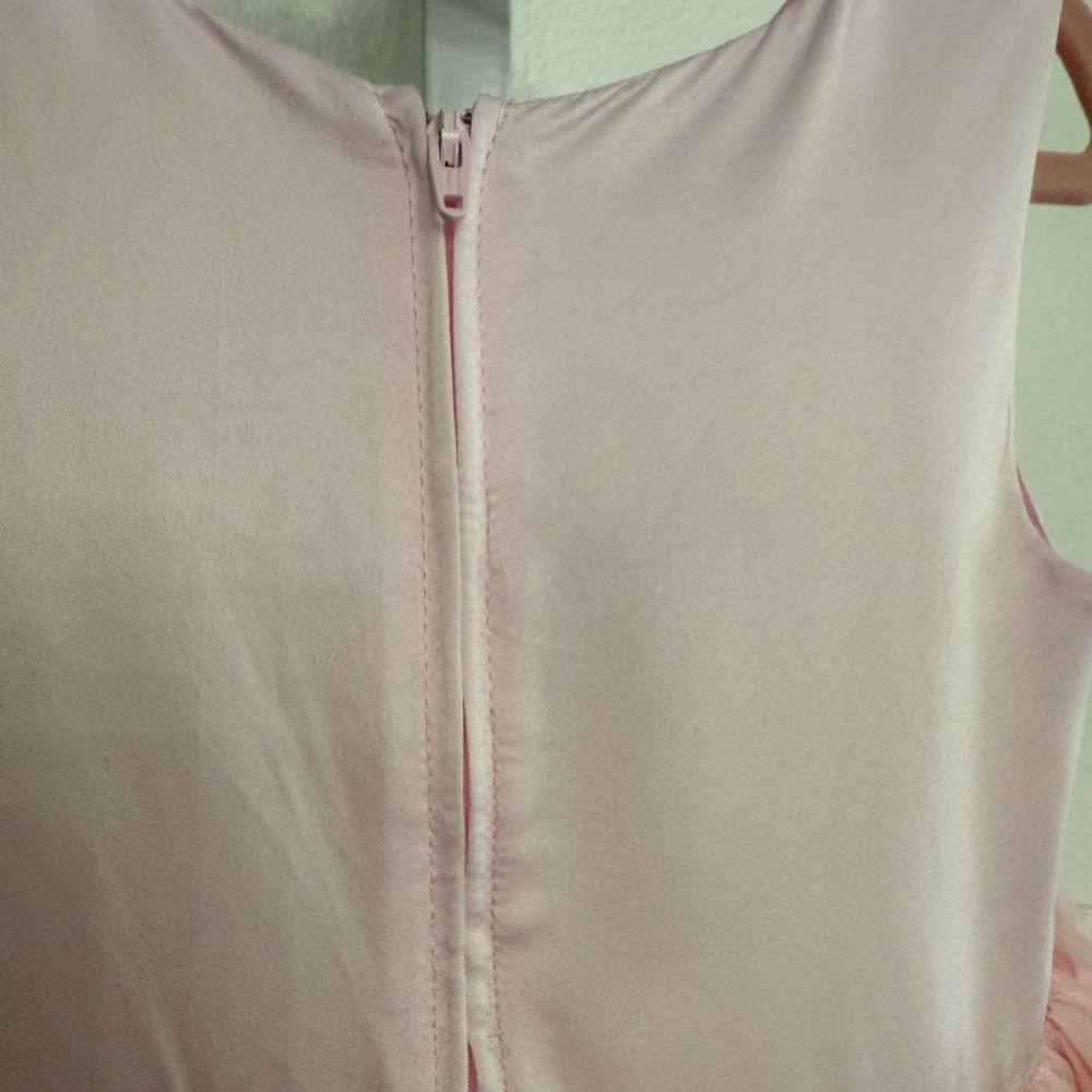 Pink Ruffled Kids Formal Dress - Picture 4 of 5